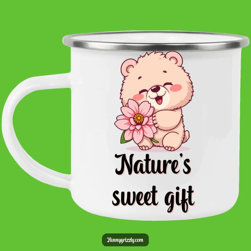 Funny Winking Bear Camping Mug: Trailside Charm for Playful Campers