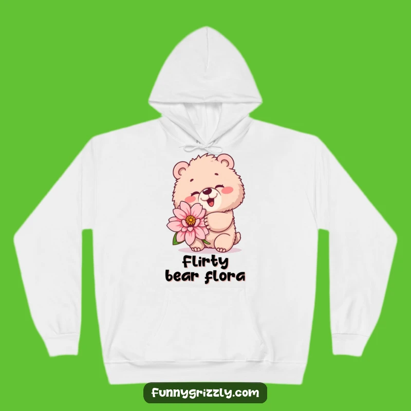 Funny Winking Bear Hoodie: Cozy Playful Grizzly, Ideal Humorous Gift