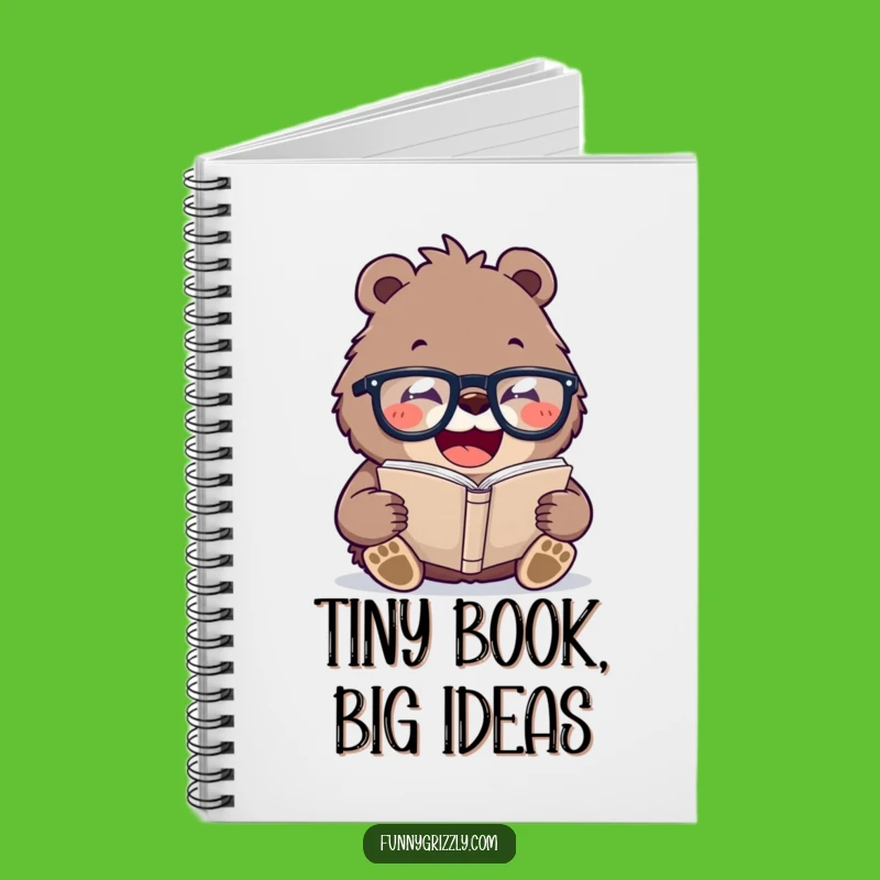 Funny Bookworm Bear Notebook: Jot Down Wisdom with This Laughing Stationery